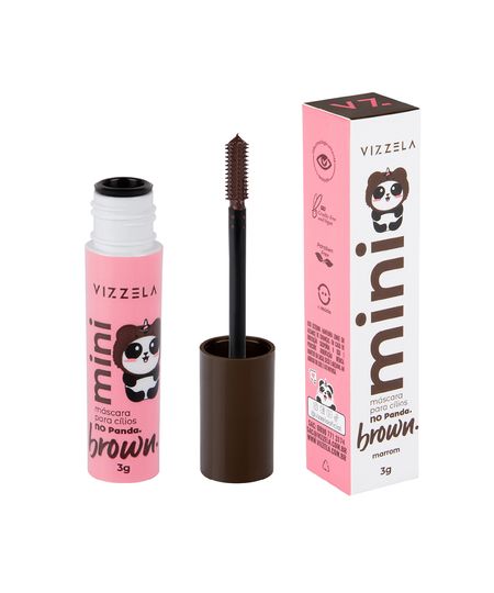 mini máscara vizzela de cílios brown 3g marrom UNICO mini máscara vizzela de cílios brown 3g marrom UNICO