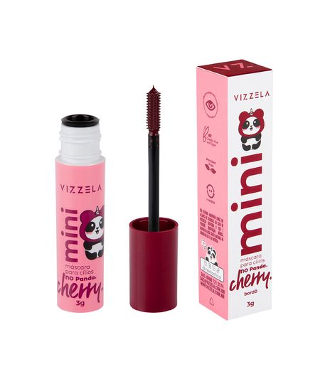 mini máscara vizzela de cílios cherry 3g vinho UNICO mini máscara vizzela de cílios cherry 3g vinho UNICO