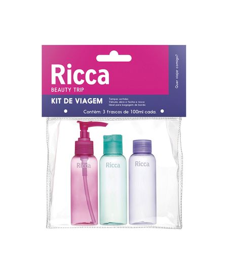 kit de viagem ricca conjunto com 3 frascos UNICO kit de viagem ricca conjunto com 3 frascos UNICO