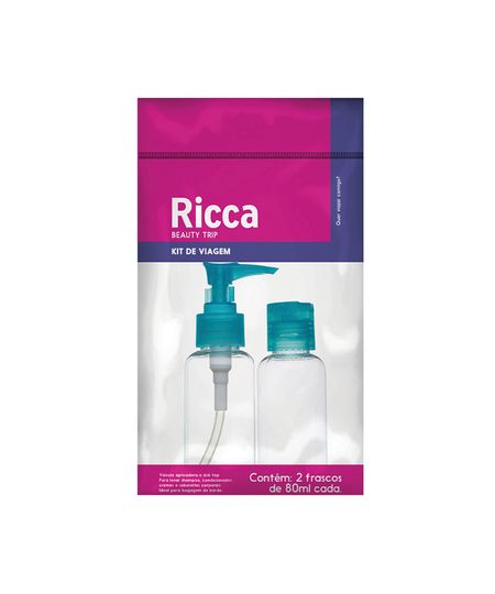 kit de viagem ricca com dois frascos colors UNICO kit de viagem ricca com dois frascos colors UNICO