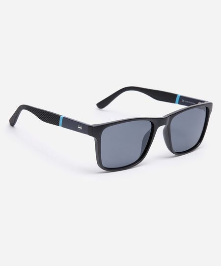 óculos de sol quadrado triton preto UNICO