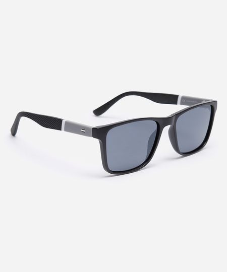 óculos de sol quadrado triton preto UNICO