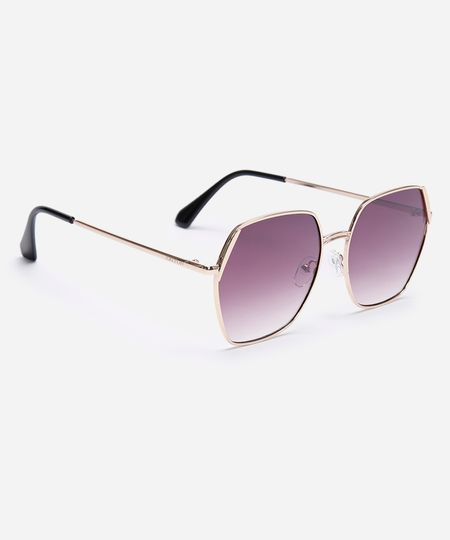 óculos de sol quadrado triton dourado UNICO óculos de sol quadrado triton dourado UNICO