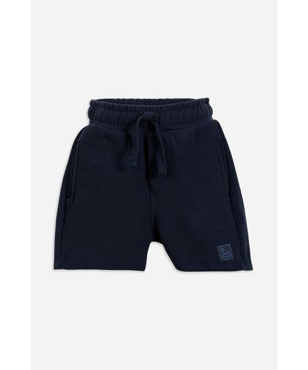 short infantil com algodão cós elástico texturizado azul 1 short infantil com algodão cós elástico texturizado azul 1