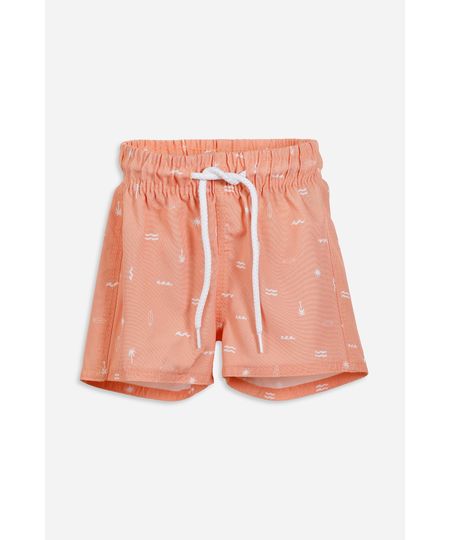 short boardshort infantil estampado laranja 3