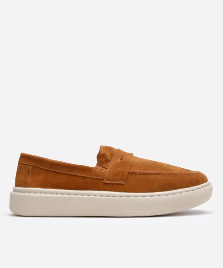 tênis slip on texturizado oneself - caramelo 42