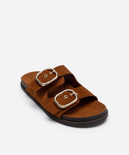 papete com fivelas texturizada oneself marrom 37