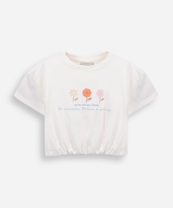 blusa infantil manga curta algodao off white 8