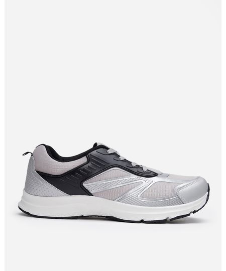 tênis esportivo ace com recortes cinza 39 tênis esportivo ace com recortes cinza 39