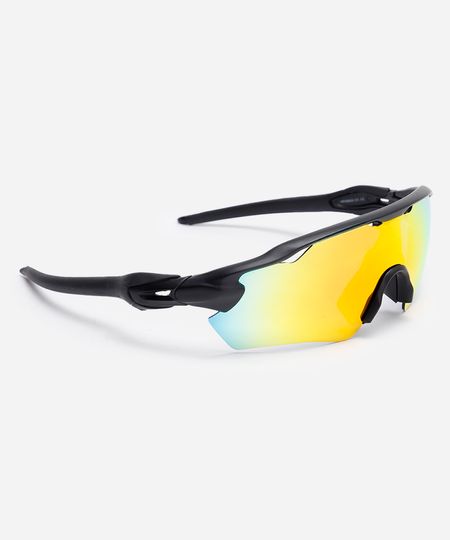 óculos de sol esportivo ace unissex preto UNICO