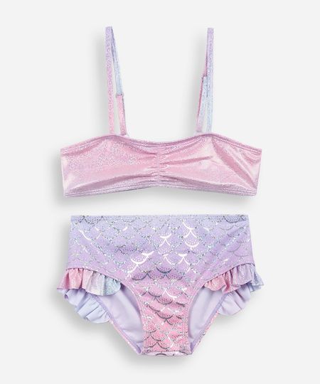 biquíni infantil com babados holográfico lilás 10 biquíni infantil com babados holográfico lilás 10