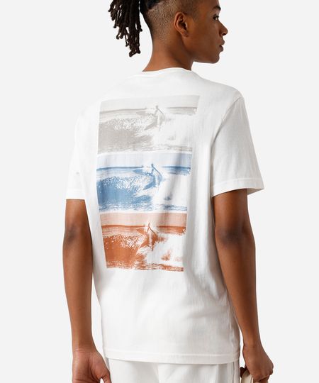 camiseta masculina de algodão estampada off white G camiseta masculina de algodão estampada off white G