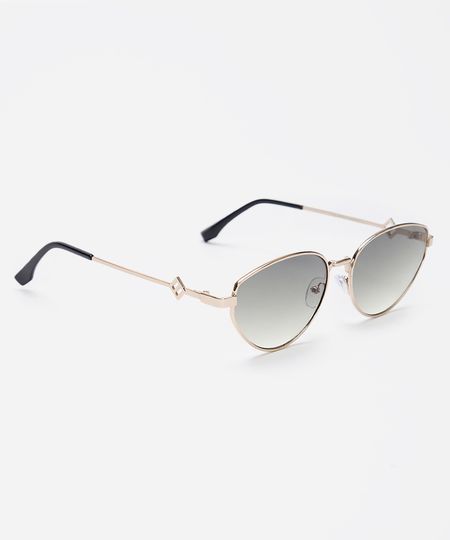 óculos de sol oval triton dourado UNICO óculos de sol oval triton dourado UNICO