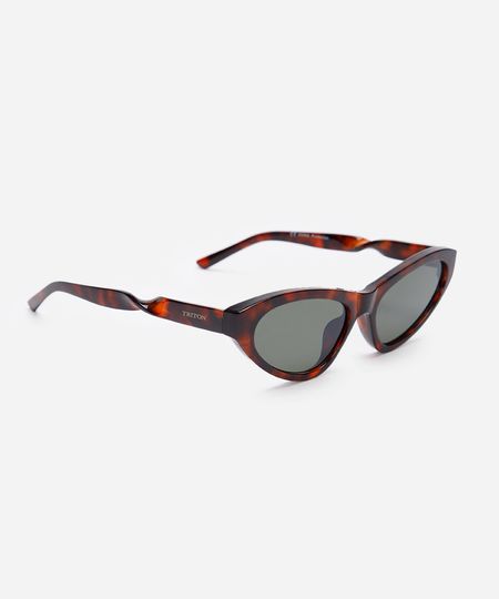 Oculos de sol gatinho tartaruga marrom UNICO