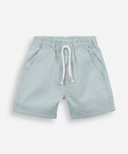 bermuda infantil sarja verde 1