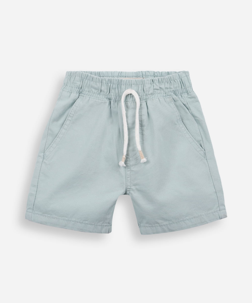 bermuda infantil sarja verde