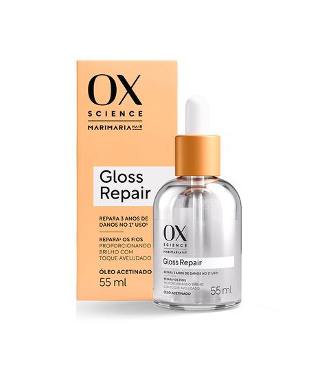 óleo capilar ox science mari maria acetinado gloss repair 55ml 55 ML óleo capilar ox science mari maria acetinado gloss repair 55ml 55 ML