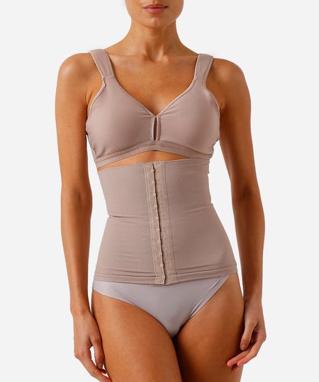 corset modelador plié bege M corset modelador plié bege M