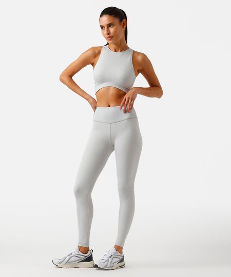 calça legging feminina esportiva ace canelada cinza G calça legging feminina esportiva ace canelada cinza G