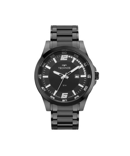 relógio masculino technos analógico 2115ubh1p preto UNICO