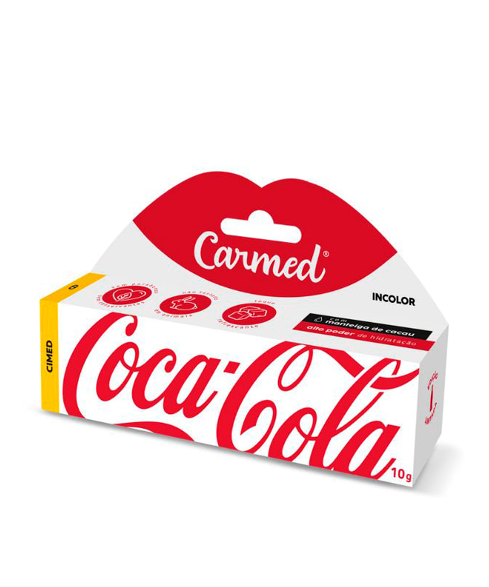 hidratante labial carmed coca cola incolor 10g