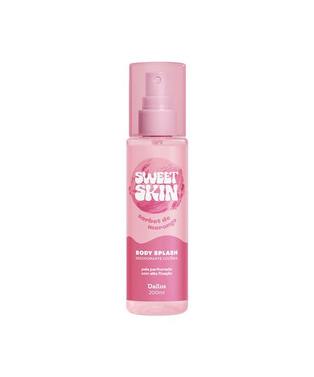 body splash dailus em calda sweet skin morango ao leite 200ml 200 ML