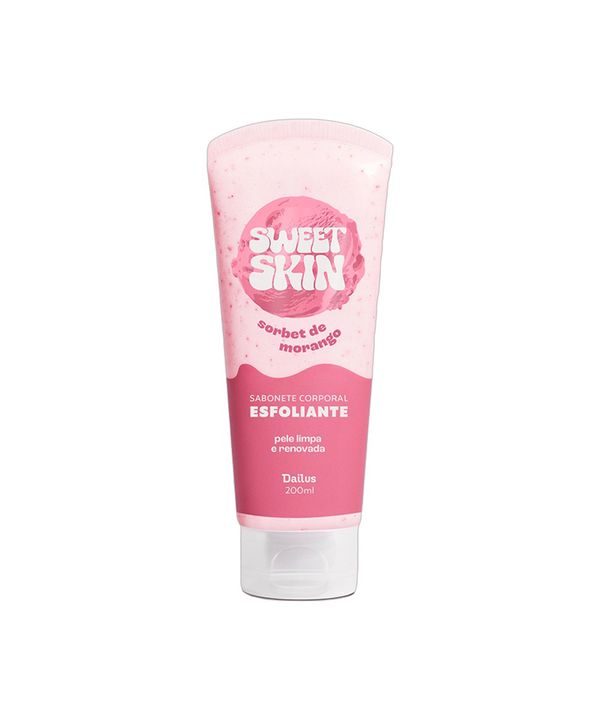 sabonete esfoliante dailus sweet skin morango ao leite 200ml 200 ML