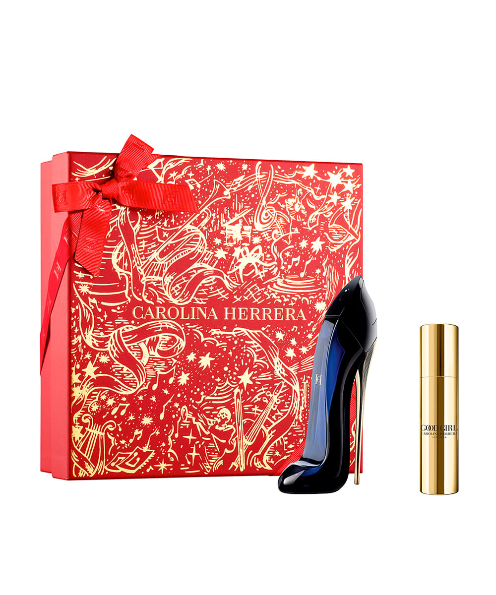 kit perfume feminino carolina herrera good girl eau de parfum 10ml e 50ml