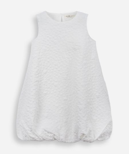 vestido balonê infantil texturizado off white 6 vestido balonê infantil texturizado off white 6
