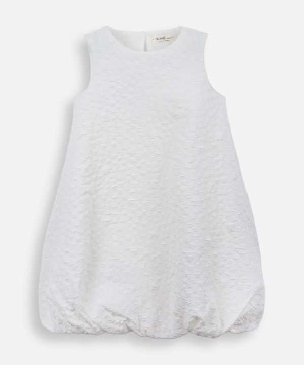 vestido balonê infantil texturizado off white 6