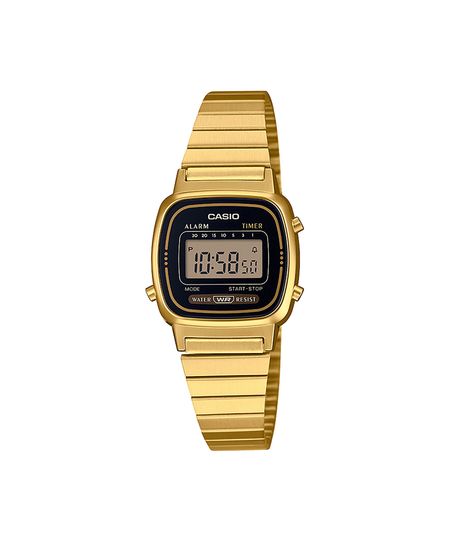 relógio feminino casio digital la670wga 1df dourado UNICO relógio feminino casio digital la670wga 1df dourado UNICO