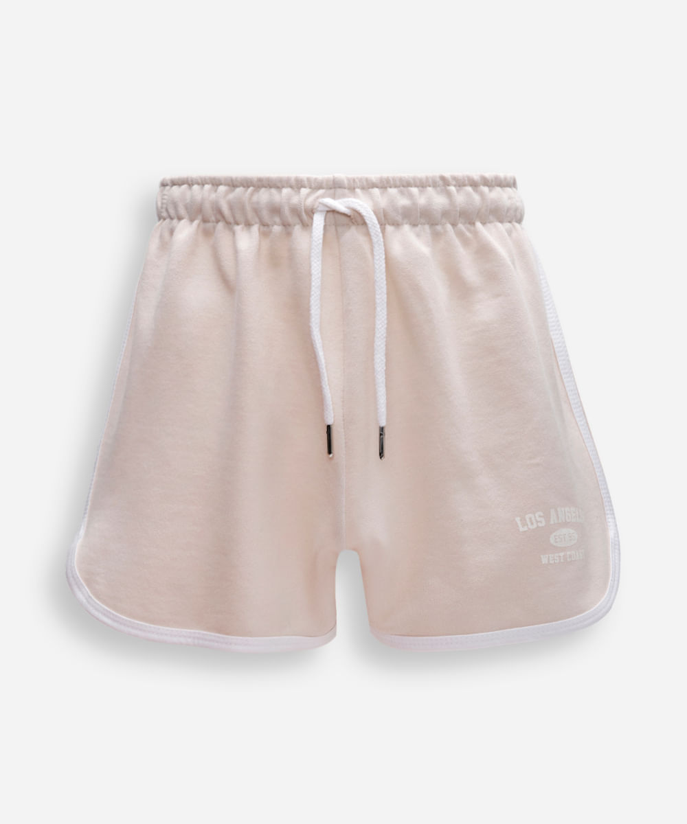 Vista 2 short infantil moletinho los angeles bege C&A Areia C&A Areia