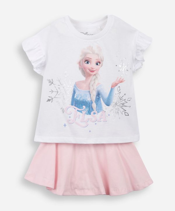 conjunto infantil frozen algodão off white 4