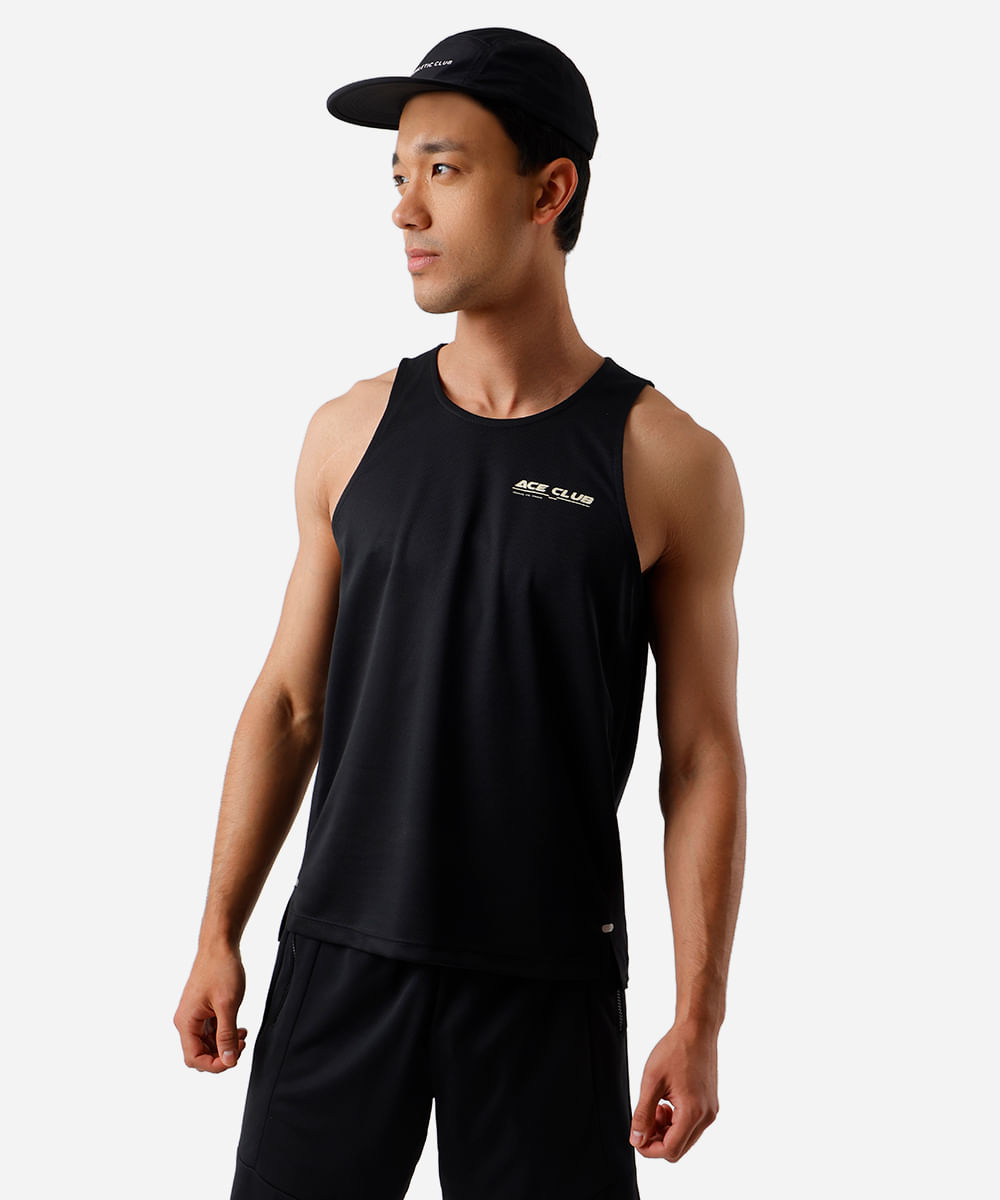 regata masculina comfort ace - preto