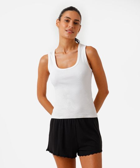 short de pijama feminino avulso com renda canelado preto P short de pijama feminino avulso com renda canelado preto P