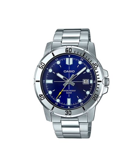 relógio masculino casio analógico mtp vd01d 2evudf prateado Único relógio masculino casio analógico mtp vd01d 2evudf prateado Único
