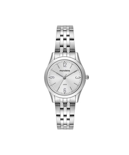 kit relógio feminino mondaine analógico 32720l0mkne2k1 prateado UNICO