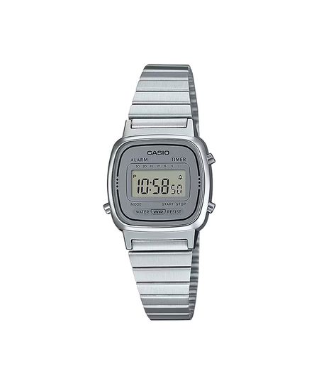 relógio feminino casio digital la670wa 7df prateado Único relógio feminino casio digital la670wa 7df prateado Único