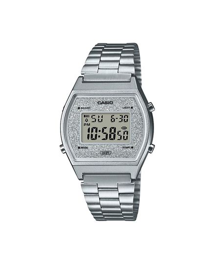 relógio feminino casio digital b640wdg 7df prateado Único