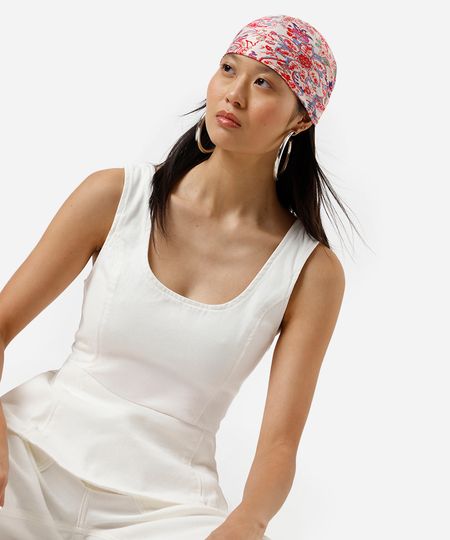 blusa peplum feminina de sarja branca M blusa peplum feminina de sarja branca M