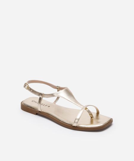 rasteirinha bico quadrado tiras finas oneself dourada 34 rasteirinha bico quadrado tiras finas oneself dourada 34