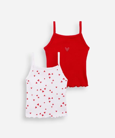 kit de 2 regatas infantis de algodão estampado colorido 2 kit de 2 regatas infantis de algodão estampado colorido 2