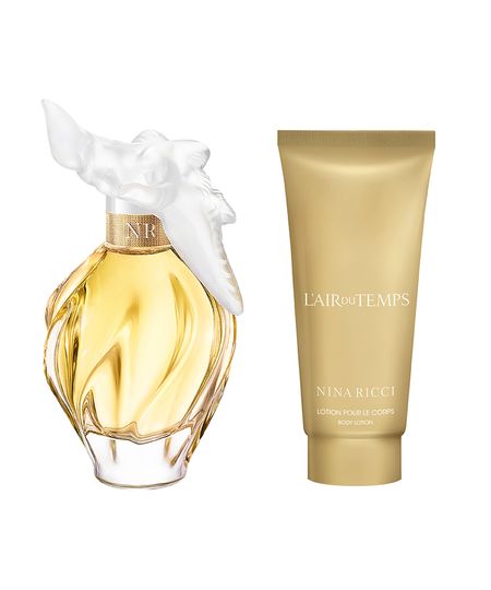 kit perfume feminino nina ricci lair du temps eau de toilette 100ml e creme corporal 75ml UNICO