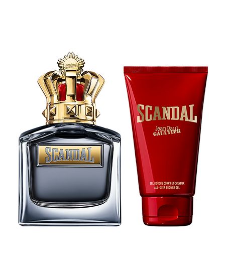 kit perfume masculino jean paul gaultier scandal eau de toilette for him 100ml e gel de banho all over 75ml UNICO kit perfume masculino jean paul gaultier scandal eau de toilette for him 100ml e gel de banho all over 75ml UNICO