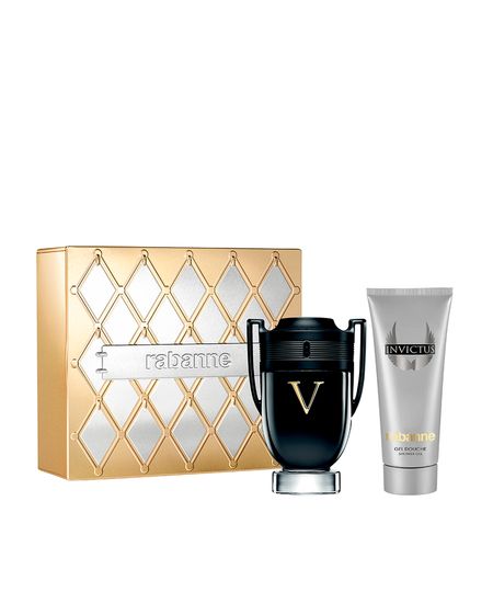 kit perfume masculino rabanne invictus victory eau de parfum extrême 100ml e shampoo all over 100ml UNICO