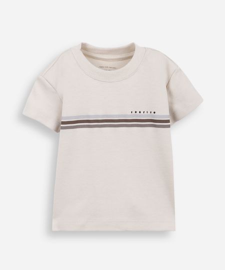 camiseta infantil manga curta bege 5 camiseta infantil manga curta bege 5