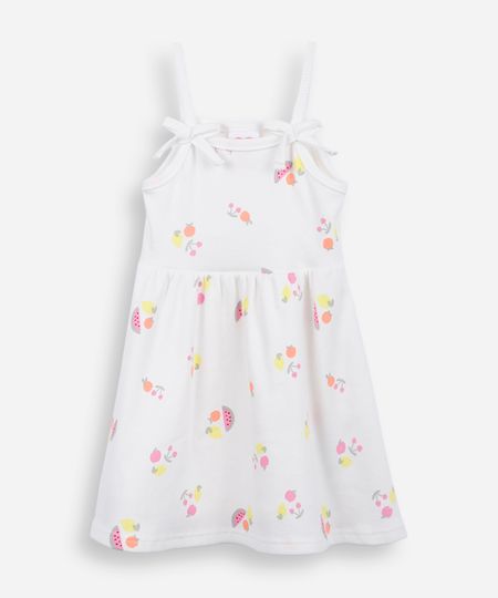 vestido infantil frutas algodao off white 3 vestido infantil frutas algodao off white 3