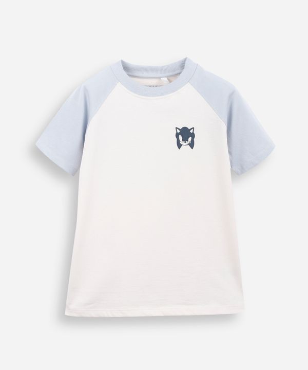 camiseta raglan infantil de algodão sonic azul 4