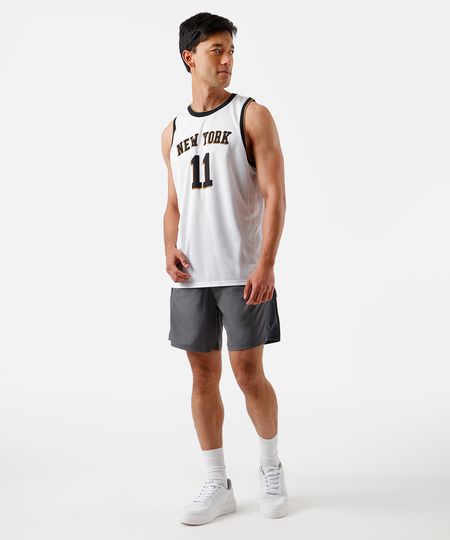 bermuda masculina com recorte lateral esportiva ace cinza P