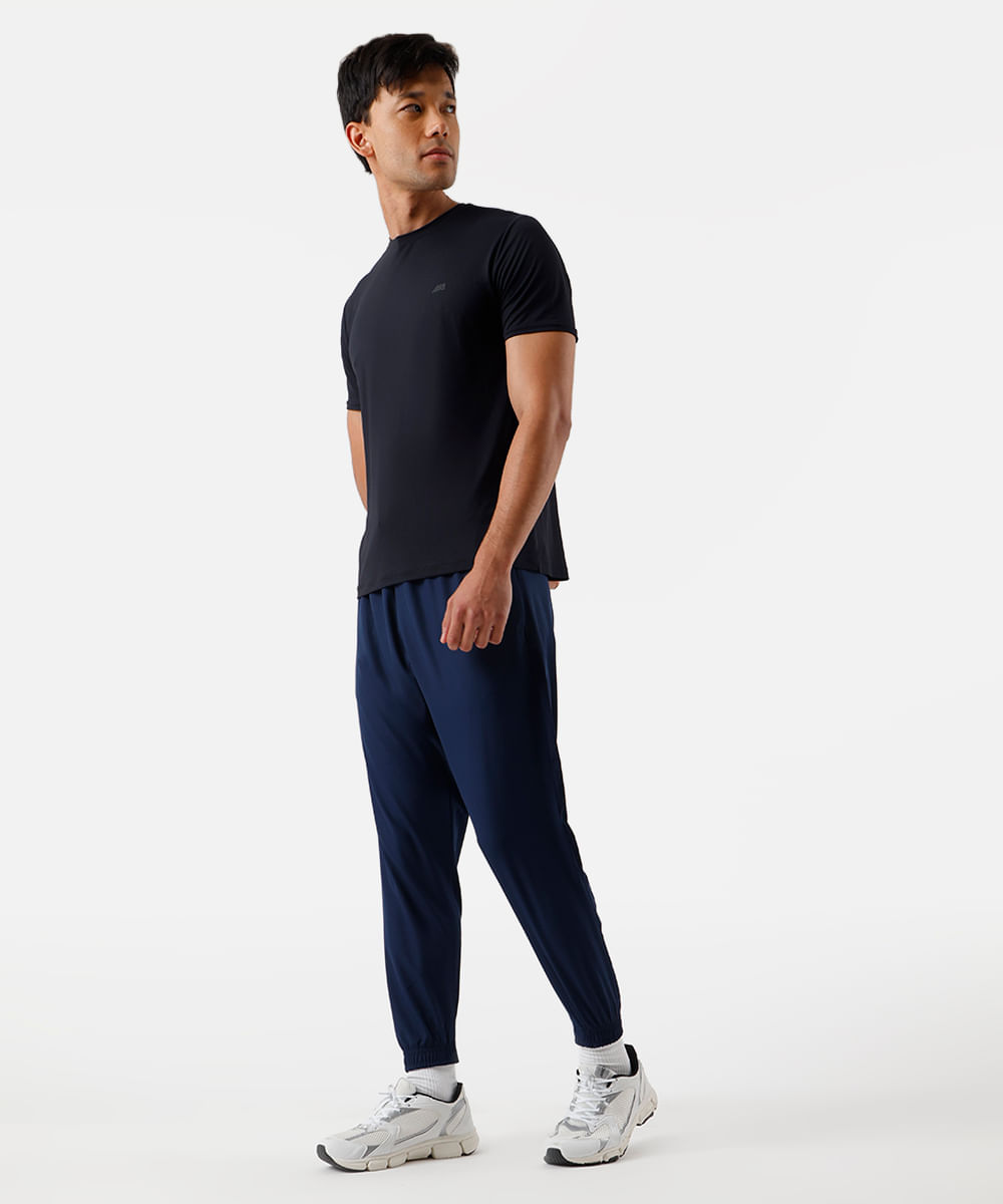 calça jogger masculina esportiva ace cós elástico azul